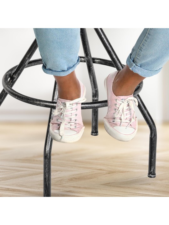 Barkruk Hanam, antiek zilver