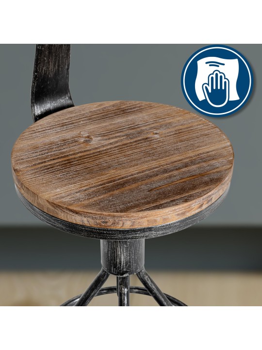 Barkruk Hanam, antiek zilver