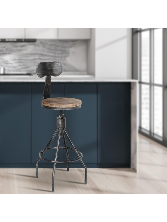 Barkruk Hanam, antiek zilver