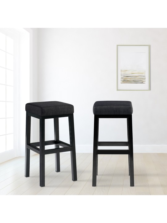 Barkruk Taylor B80 stof, donkergrijs