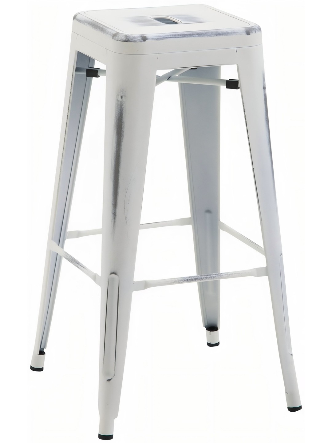 Barkruk Joshua, antiek wit