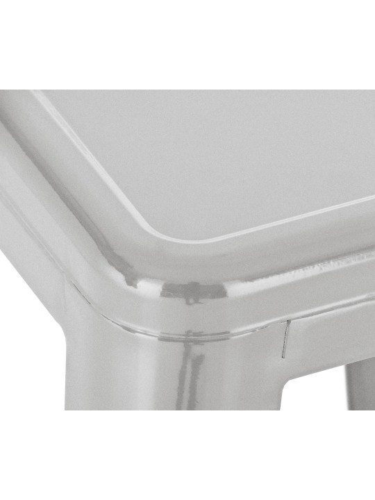 Set van 2 barkrukken Joshua, zilver Set van 2 barkrukken Joshua, zilver