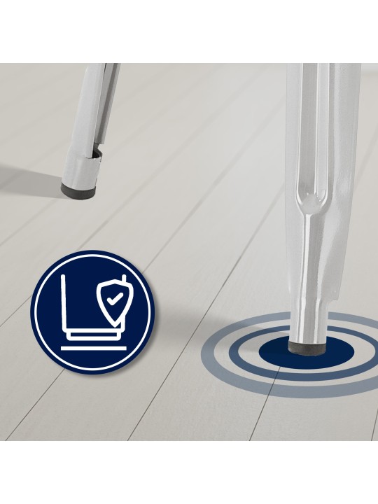 Set van 2 barkrukken Joshua, zilver Set van 2 barkrukken Joshua, zilver