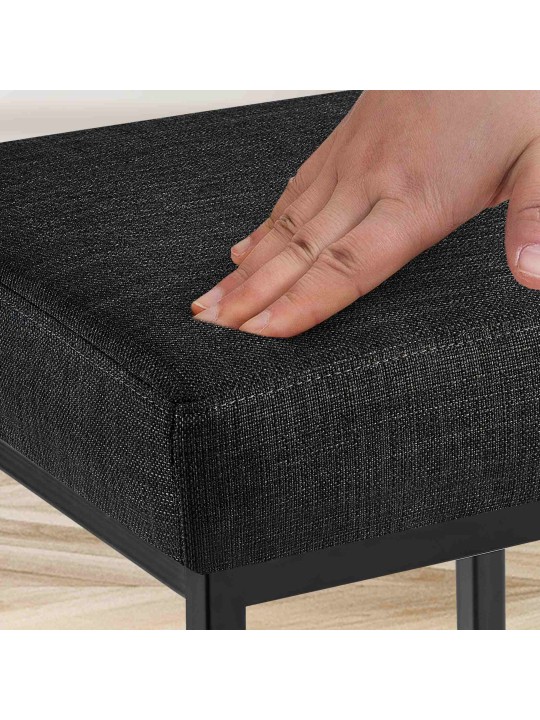 Barkruk Montreal B80 stof, donkergrijs