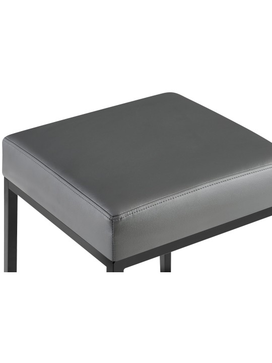 Set van 2 barkrukken Montreal 85 kunstleer, grijs