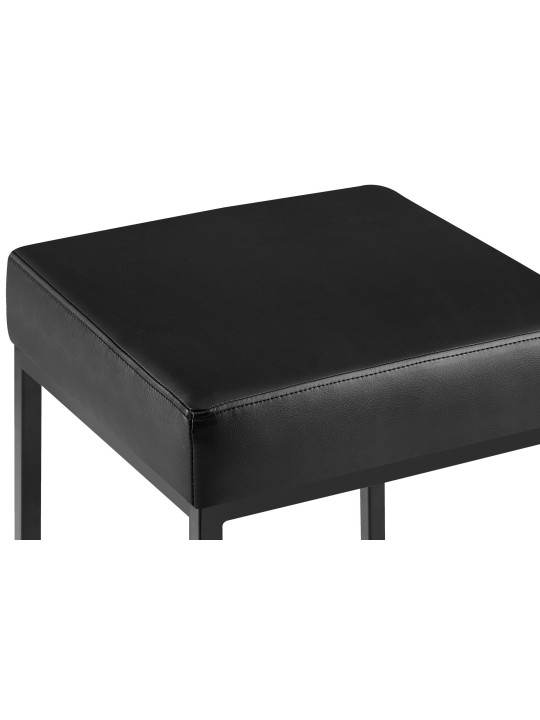 Set van 2 barkrukken Montreal 85 kunstleer, zwart