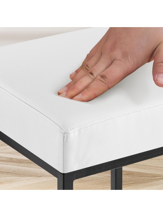 Set van 2 barkrukken Montreal 80 kunstleer, wit Set van 2 barkrukken Montreal 80 kunstleer, wit