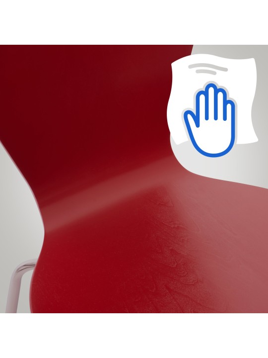 Set van 2 Calisto bezoekersstoelen, rood Set van 2 Calisto bezoekersstoelen, rood