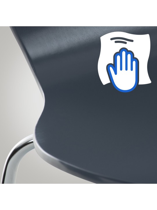 Set van 2 Calisto bezoekersstoelen, grijs Set van 2 Calisto bezoekersstoelen, grijs