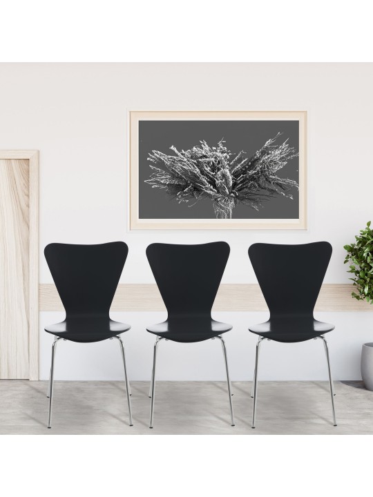 Set van 2 Calisto bezoekersstoelen, zwart Set van 2 Calisto bezoekersstoelen, zwart