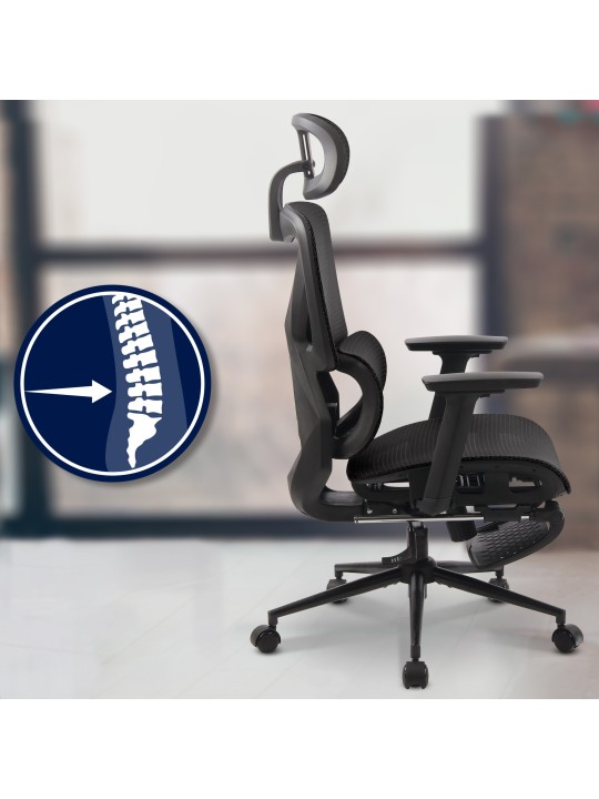 Bureaustoel Reston, zwart/zwart Bureaustoel Reston, zwart/zwart