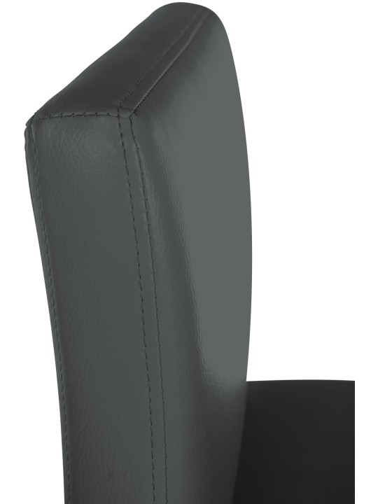Barkruk Newport kunstleer B, donkergrijs