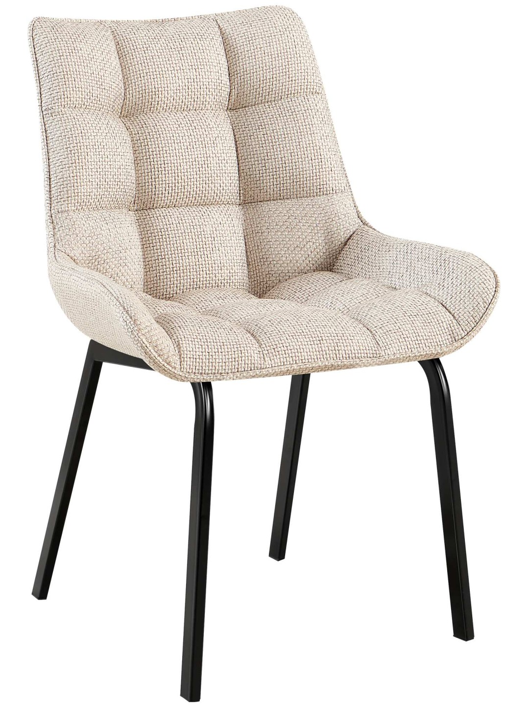 Stoel Saranda stof, ivoor