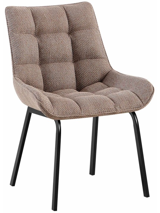 Stoel Saranda stof, terrabruin