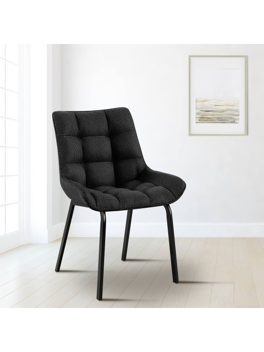 Stoel Saranda stof, titaniumgrijs