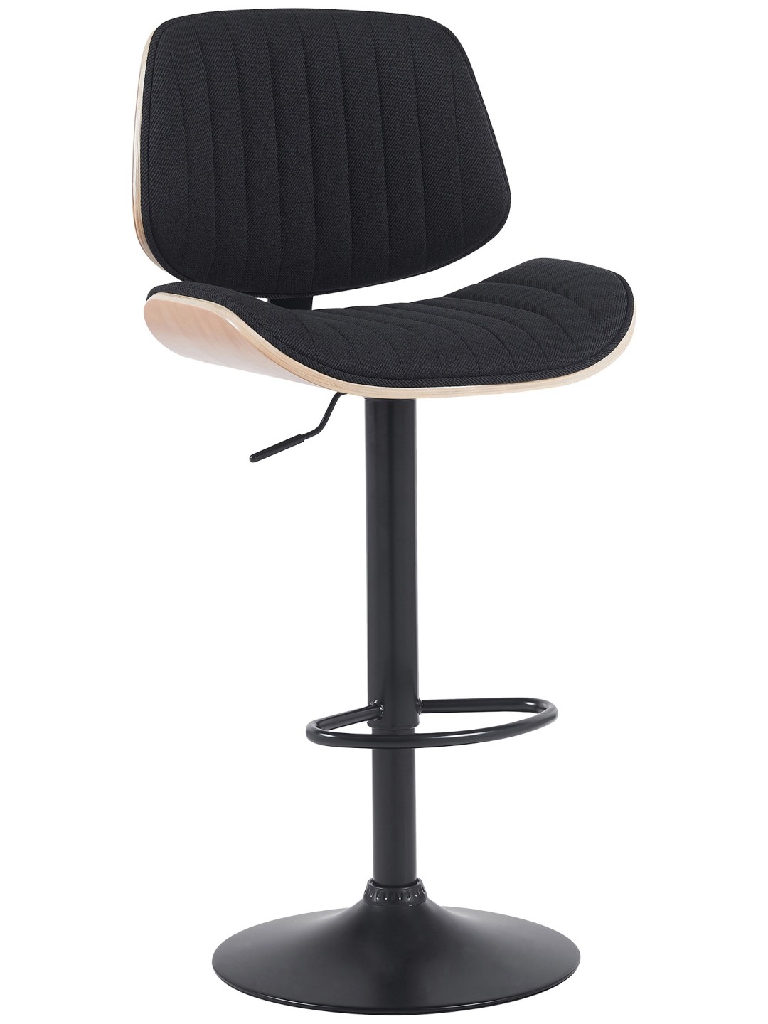 Barkruk Clawson stof, naturel/zwart