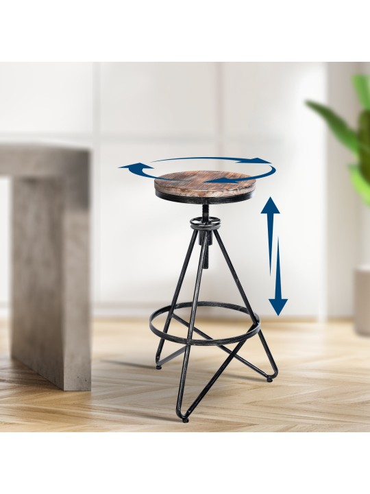 Barkruk Karla, zilver