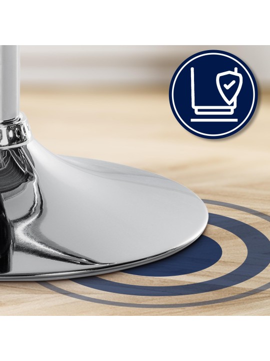 Barkruk Olinda fluweel chroom, zwart Barkruk Olinda fluweel chroom, zwart