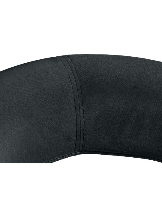 Barkruk Olinda fluweel, zwart