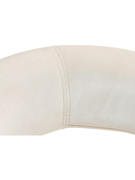 Barkruk Olinda fluweel, crème