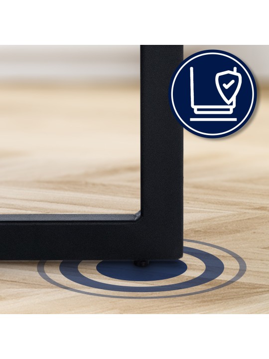 Barkruk Hopewell kunstleer B, zwart