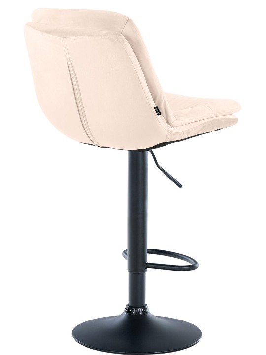 Barkruk Laurel fluweel, crème