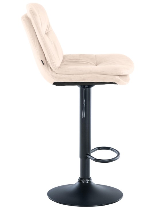 Barkruk Laurel fluweel, crème