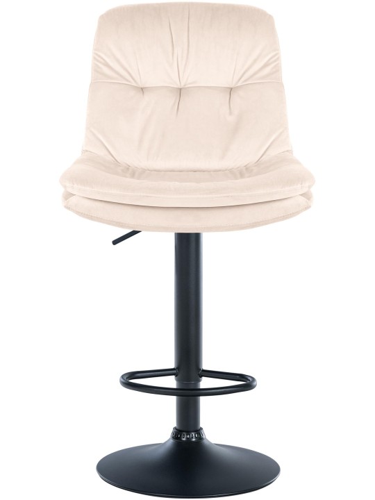 Barkruk Laurel fluweel, crème