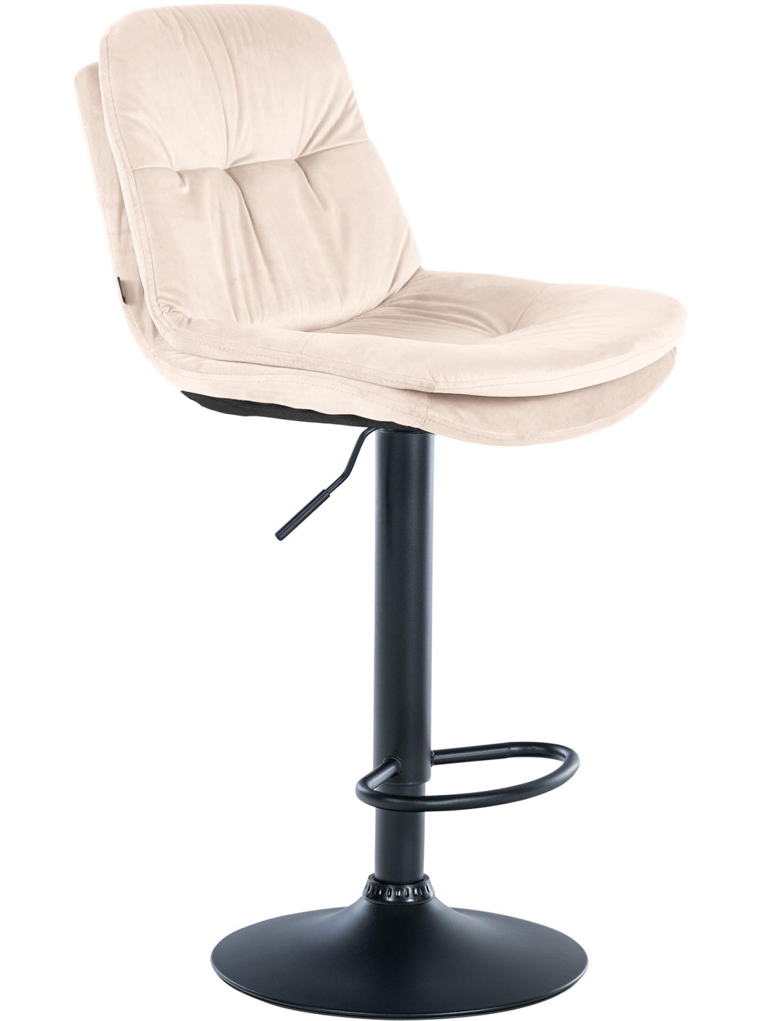 Barkruk Laurel fluweel, crème