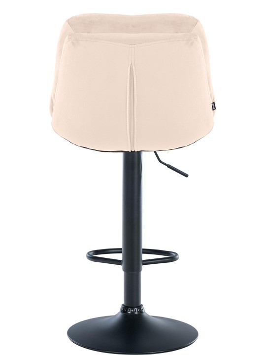 Barkruk Laurel fluweel, crème