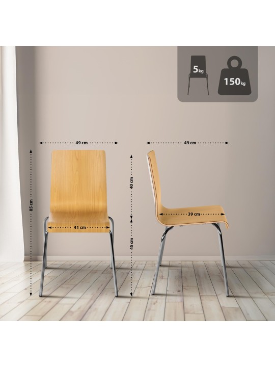 Besucherstuhl Gahanna, naturel Besucherstuhl Gahanna, naturel