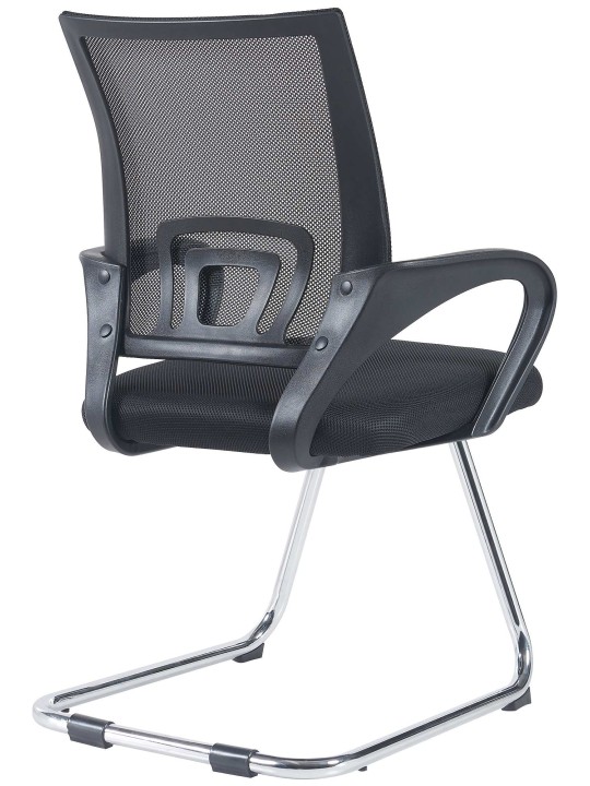 Bezoekersstoel Eureka, zwart