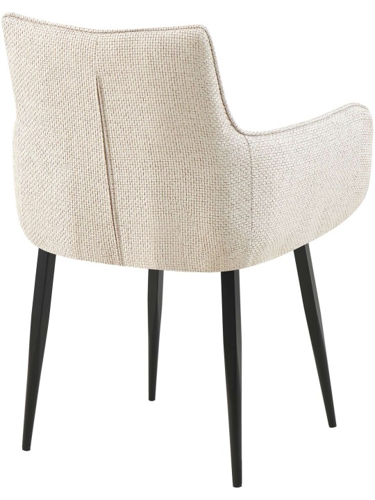 Stoel Tirana stof, ivoor