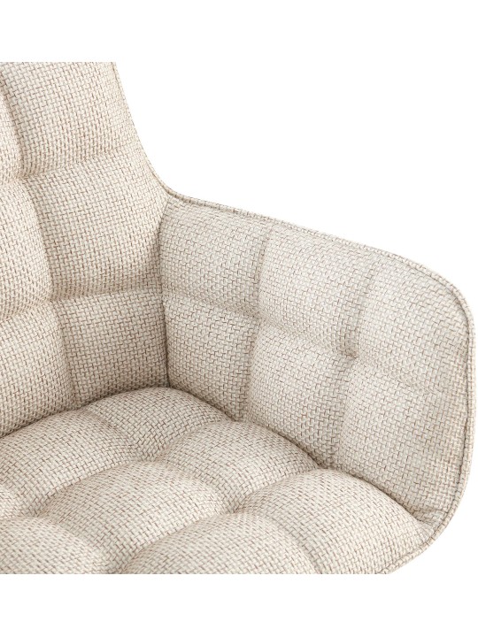 Stoel Tirana stof, ivoor