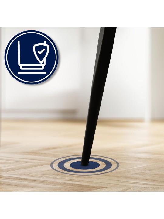 Stoel Tirana stof, ivoor