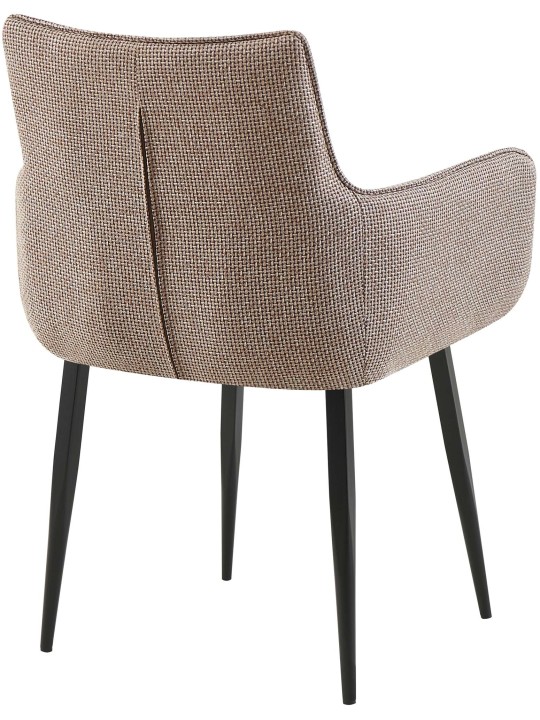 Stoel Tirana stof, terrabruin