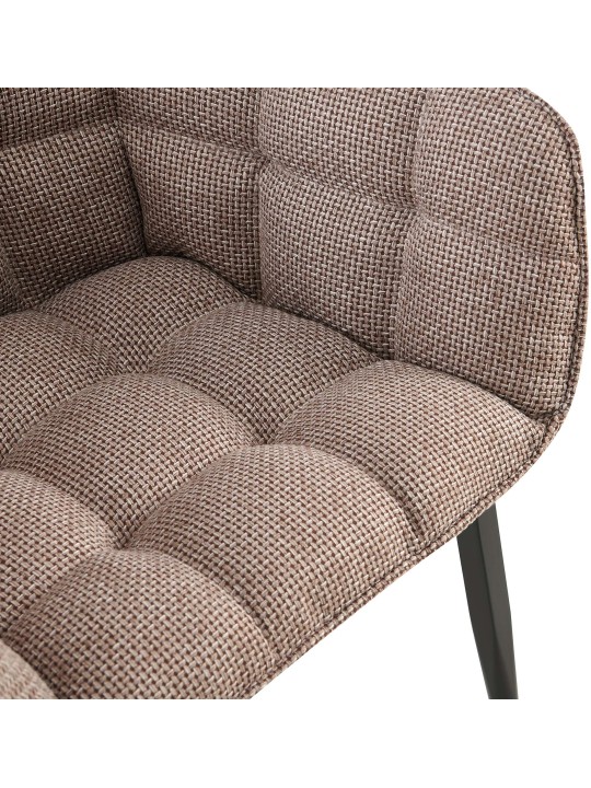 Stoel Tirana stof, terrabruin