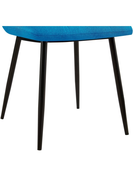 Set van 2 eetkamerstoelen Tilde stof, lichtblauw