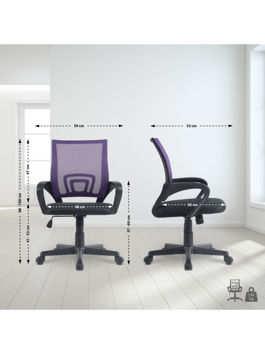 Geniale bureaustoel, lila