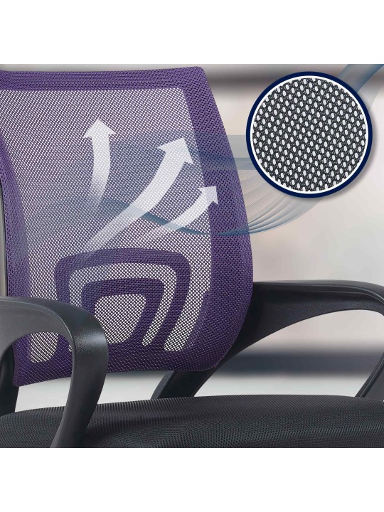 Geniale bureaustoel, lila