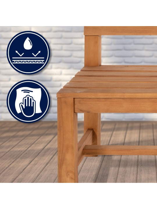 Teakhouten bank Augusta 220 cm, teak Teakhouten bank Augusta 220 cm, teak