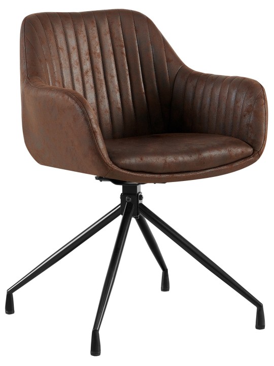 Eetkamerstoel Welby Vintage, donkerbruin