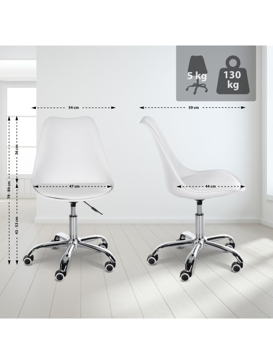 Werkkruk Laflin, wit