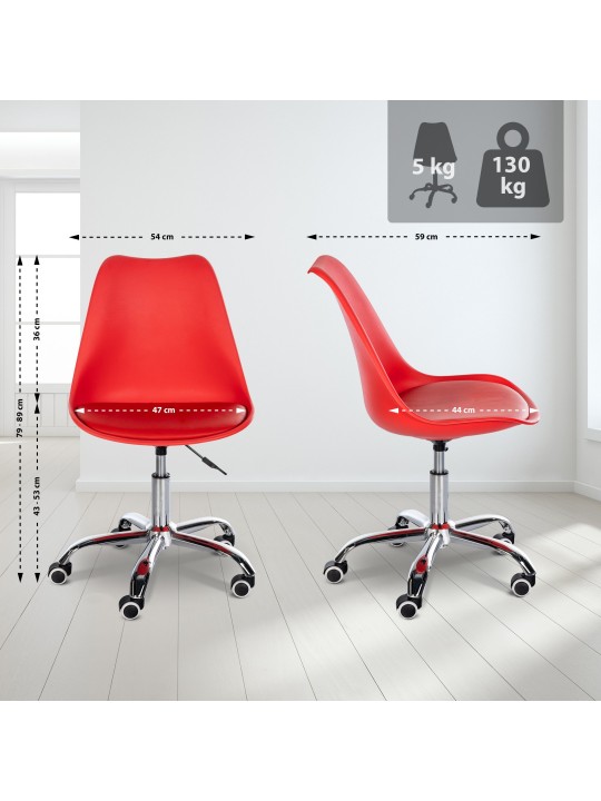 Werkkruk Laflin, rood