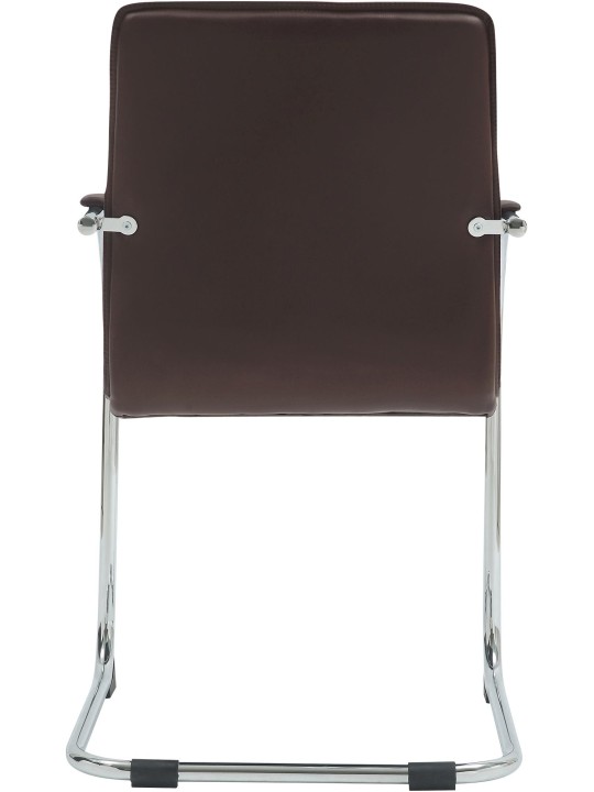 Set van 2 bezoekersstoelen Tira kunstleer, bruin Set van 2 bezoekersstoelen Tira kunstleer, bruin