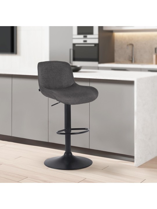 Barkruk Solon stof, donkergrijs Barkruk Solon stof, donkergrijs