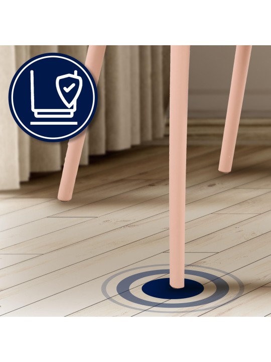 Set van 4 stoelen Hope, roze