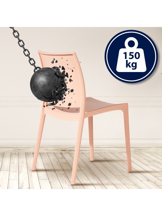 Set van 2 stoelen Meton, perzik