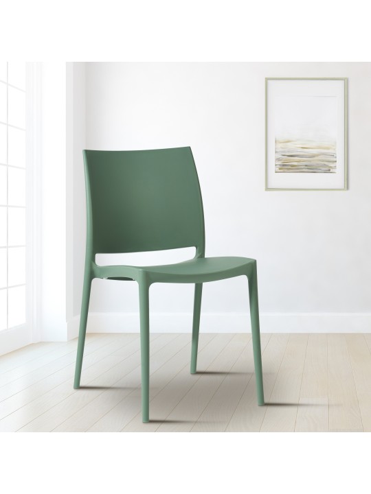 Set van 2 stoelen Meton, olijfgroen Set van 2 stoelen Meton, olijfgroen