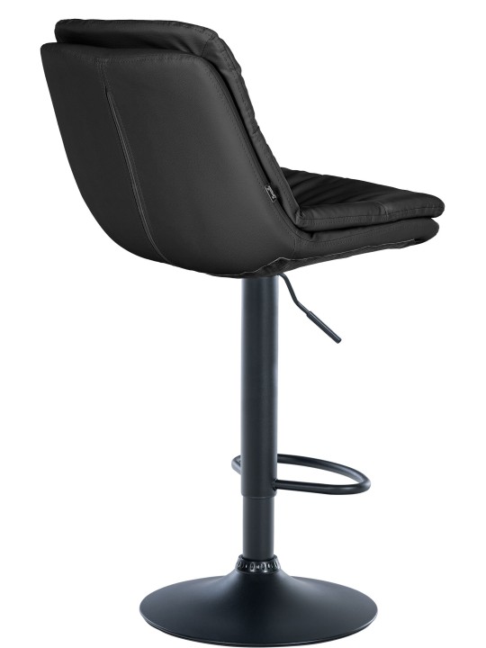 Barkruk Laurel kunstleer, zwart